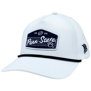 white Branded Bills hat with Penn State football patch